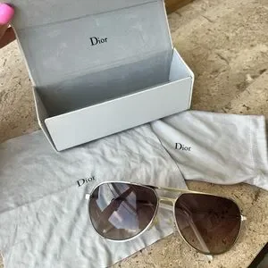 Authentic DIOR Christal Aviator Sunglasses Authentic Christian Dior Aviator Sunglasses NWT | eBay main image 2